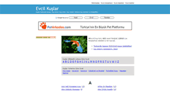 Desktop Screenshot of evcilkuslar.com
