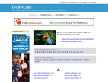 Tablet Screenshot of evcilkuslar.com